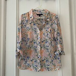 Tommy Hilfiger Floral Button Down Shirt